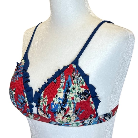 Diane von Furstenberg - “Cheeky Ruffle Bikini” High-Waist - Est Size XS/0, Red - Picture 5 of 16